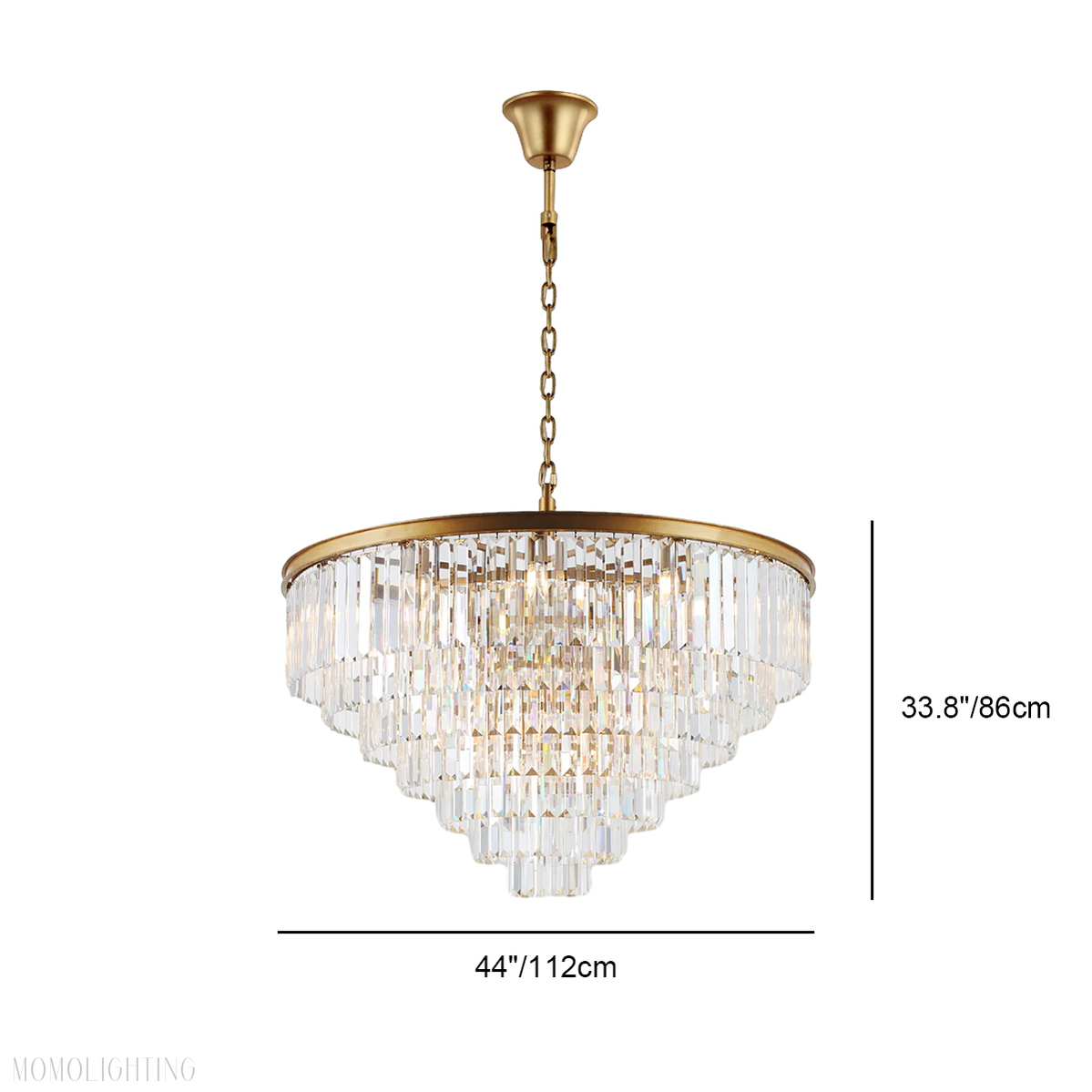 Odeon Crystal Multi-Layer Round Chandelier