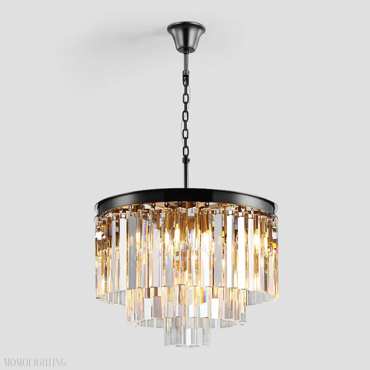 Odeon Crystal Multi-Layer Round Chandelier