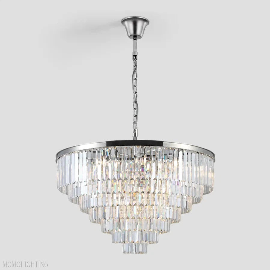 Odeon Crystal Multi-Layer Round Chandelier