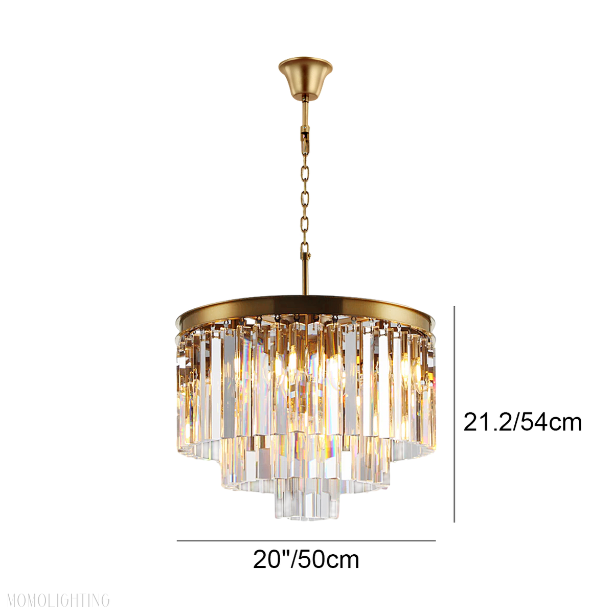 Odeon Crystal Multi-Layer Round Chandelier