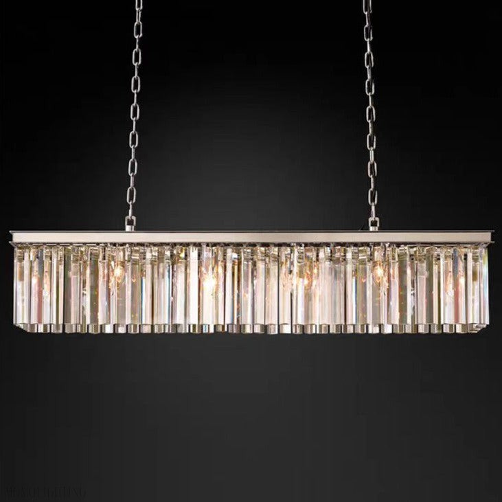 Odeon Crystal Rectangular Chandelier 59“