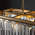 Odeon Crystal Rectangular Chandelier 59“