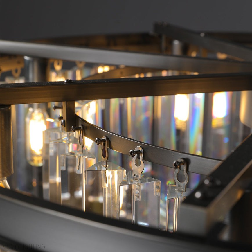 Odeon Crystal Round Chandelier 43"-Momo Lighting