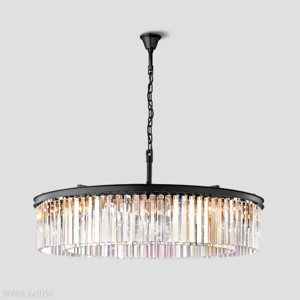 Odeon Crystal Round Chandelier 43"-Momo Lighting