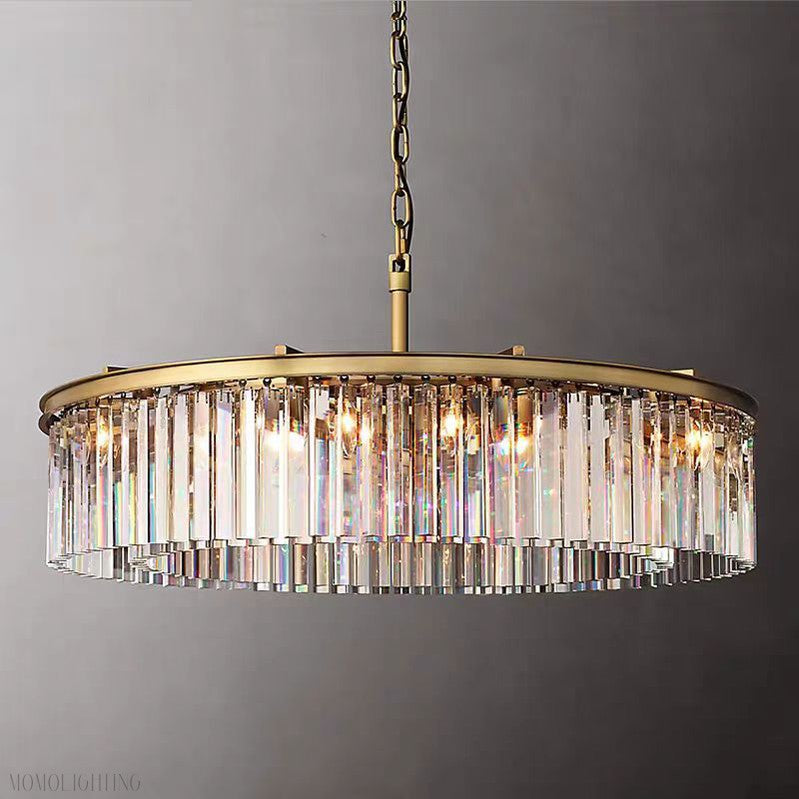 Odeon Crystal Round Chandelier 43"-Momo Lighting