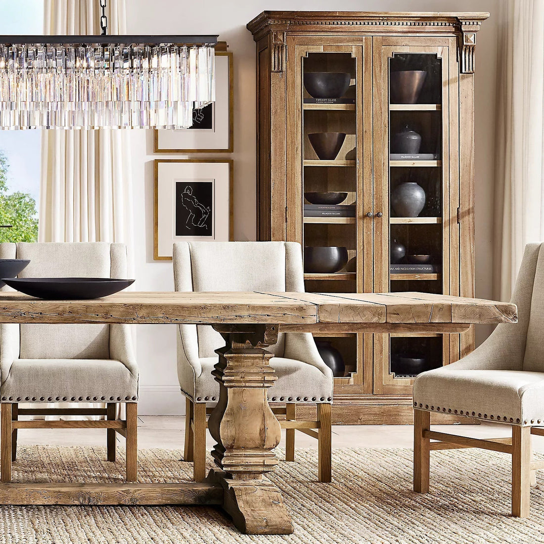 Odeon Rectangle Crystal Chandelier 40", 2-Tier-Momo Lighting