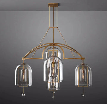 Fulcral Round Chandelier 73" 3-Lights