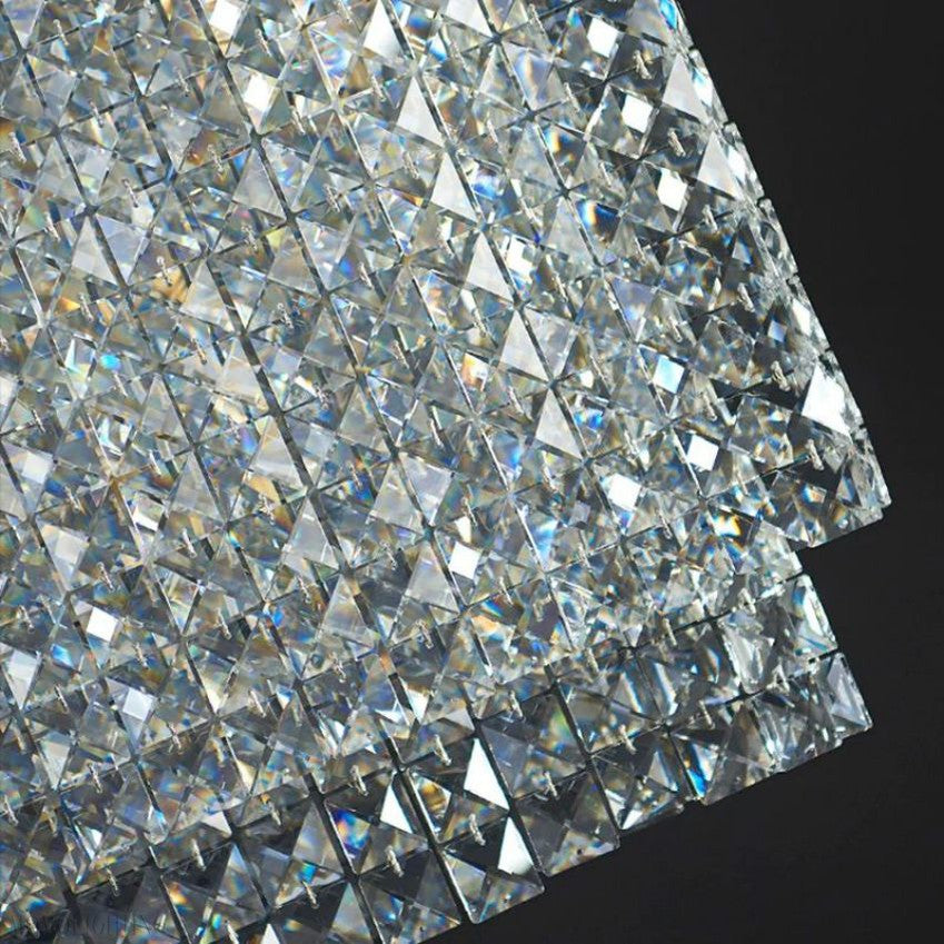 Olive Oval Crystal Chandelier For Dining Table