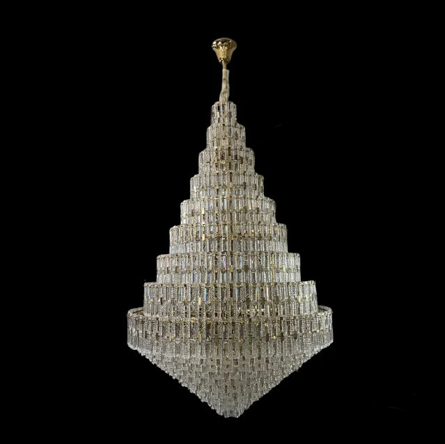 Oversized Multi-layers Honeycomb Luxury Ceiling Crystal Chandelier For Big Hallway/Foyer/Entryway-Momo Lighting