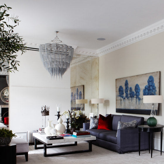 Oversized Post-Modern Aluminium Chain Tassel Pendant Chandelier for Large Living Room/Staircase/Villa-Momo Lighting