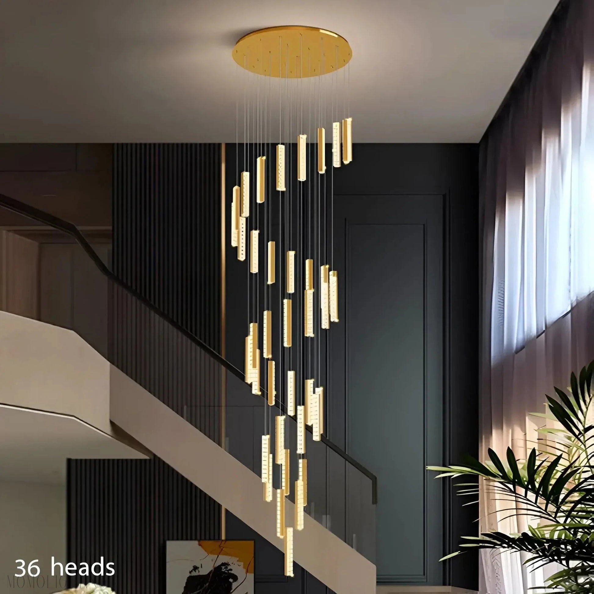 Oxford Foyer & Staircase Crystal Chandelier-Momo Lighting