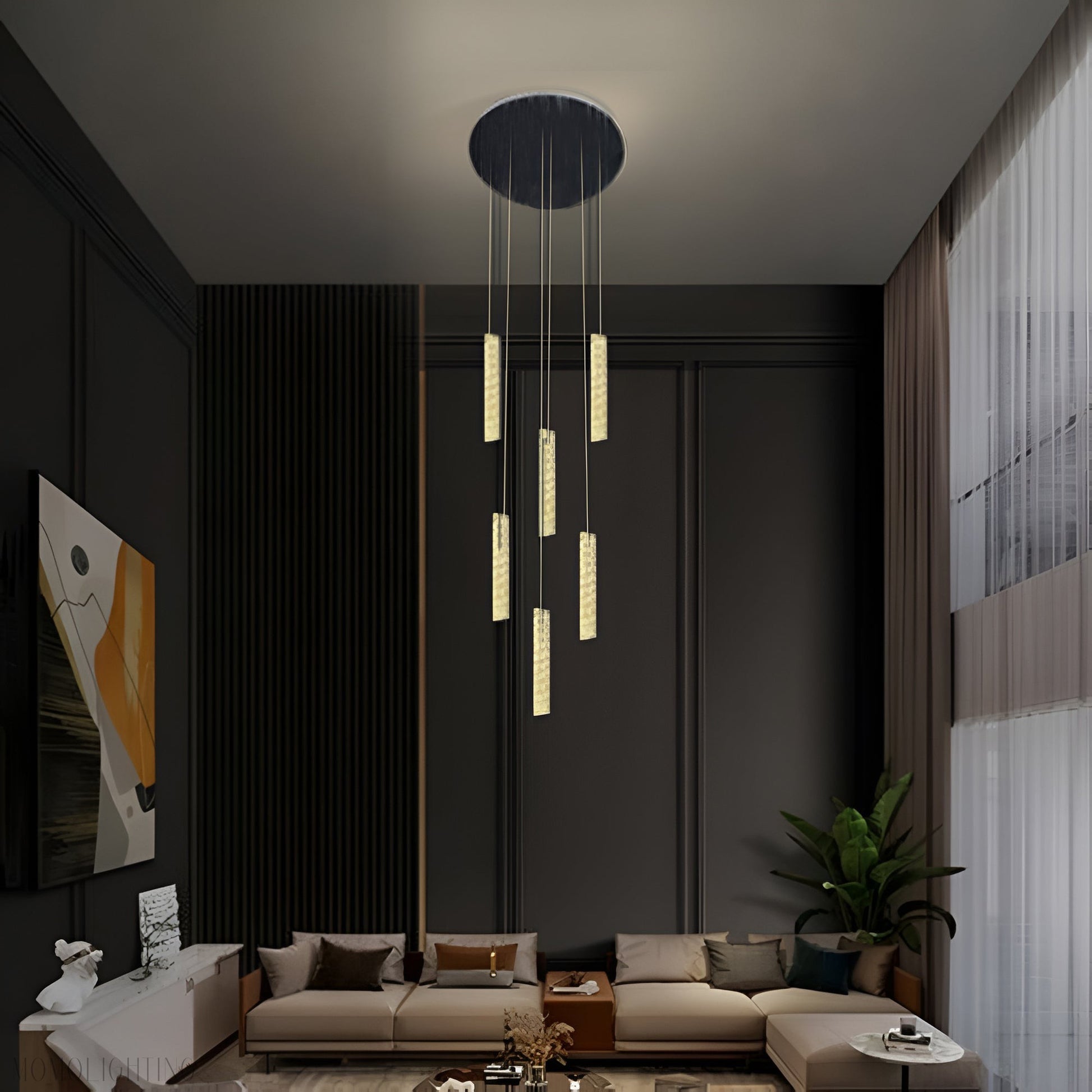 Oxford Foyer & Staircase Crystal Chandelier-Momo Lighting