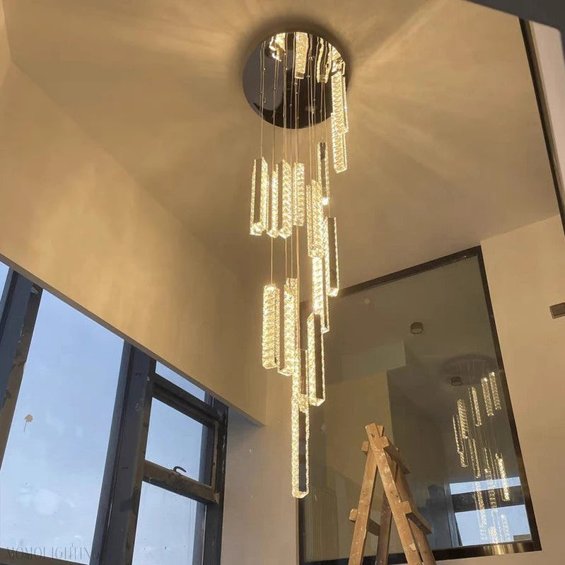 Oxford Foyer & Staircase Crystal Chandelier-Momo Lighting