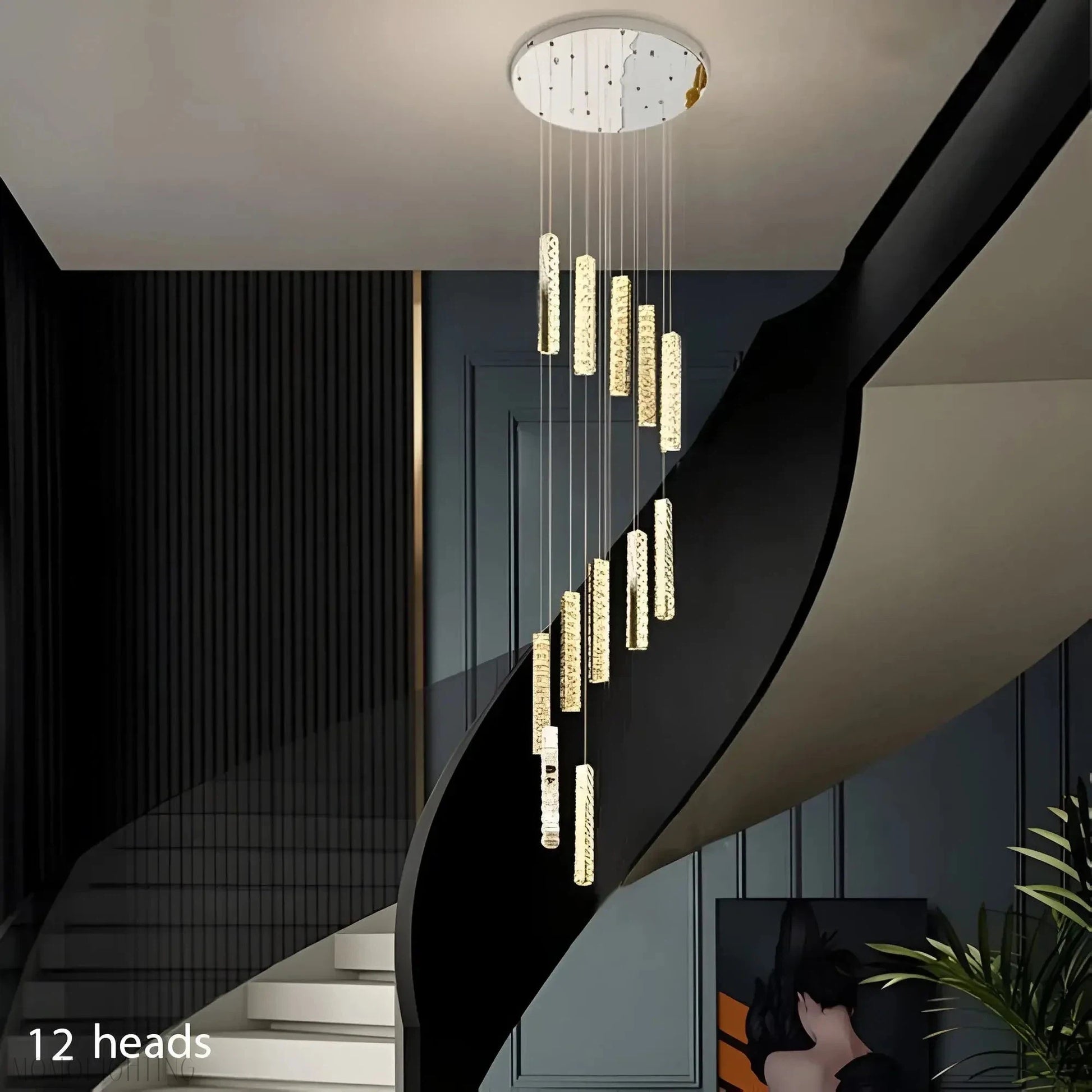 Oxford Foyer & Staircase Crystal Chandelier-Momo Lighting