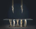 PEZZO 3-CRYSTAL Chandelier D8''-Momo Lighting
