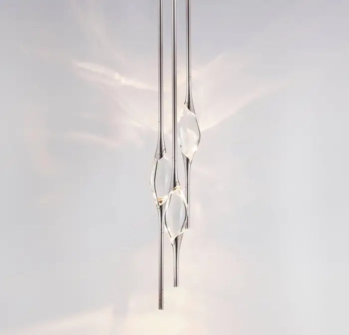 PEZZO 3-CRYSTAL Chandelier D8''-Momo Lighting