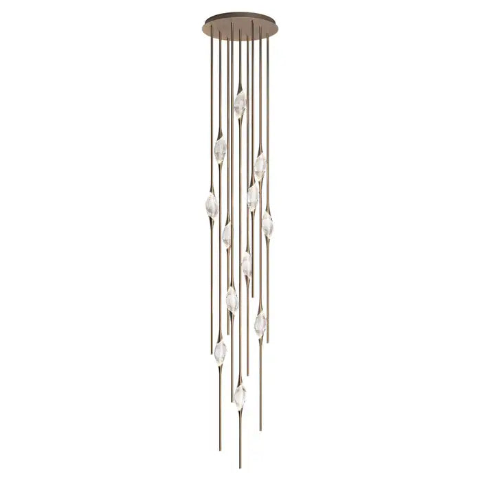 PEZZO CRYSTAL CHANDELIER 21''H-Momo Lighting