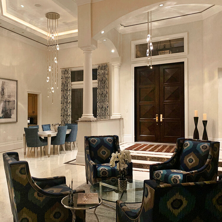 PEZZO CRYSTAL CHANDELIER 21''H-Momo Lighting