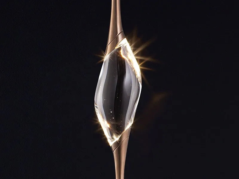 PEZZO CRYSTAL Long Chandelier L51'' 59''-Momo Lighting