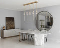 PEZZO CRYSTAL Long Chandelier L51'' 59''-Momo Lighting