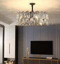 Palo Crystal Round Chandelier-Momo Lighting