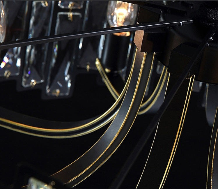 Palo Crystal Round Chandelier-Momo Lighting