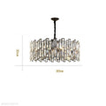 Palo Crystal Round Chandelier-Momo Lighting