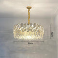 Palo clear Crystal Round Chandelier-Momo Lighting