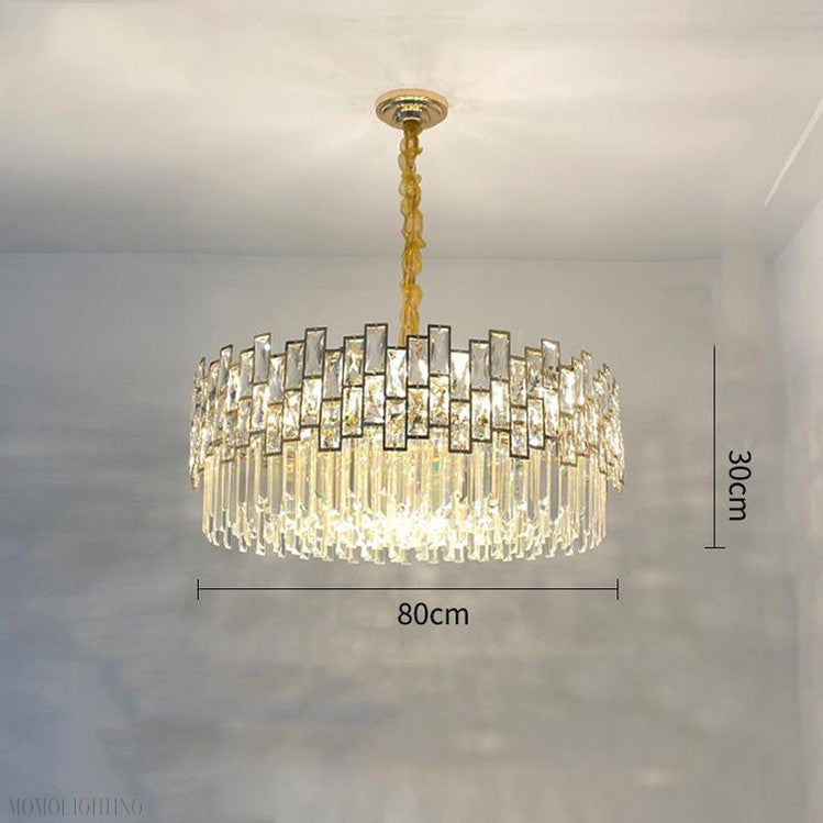 Palo clear Crystal Round Chandelier-Momo Lighting