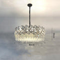 Palo clear Crystal Round Chandelier-Momo Lighting