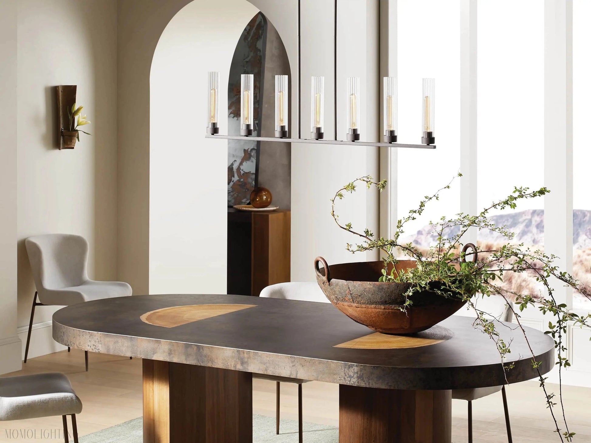 Pastis Linear Chandelier 31"W 46"W 54"W-Momo Lighting