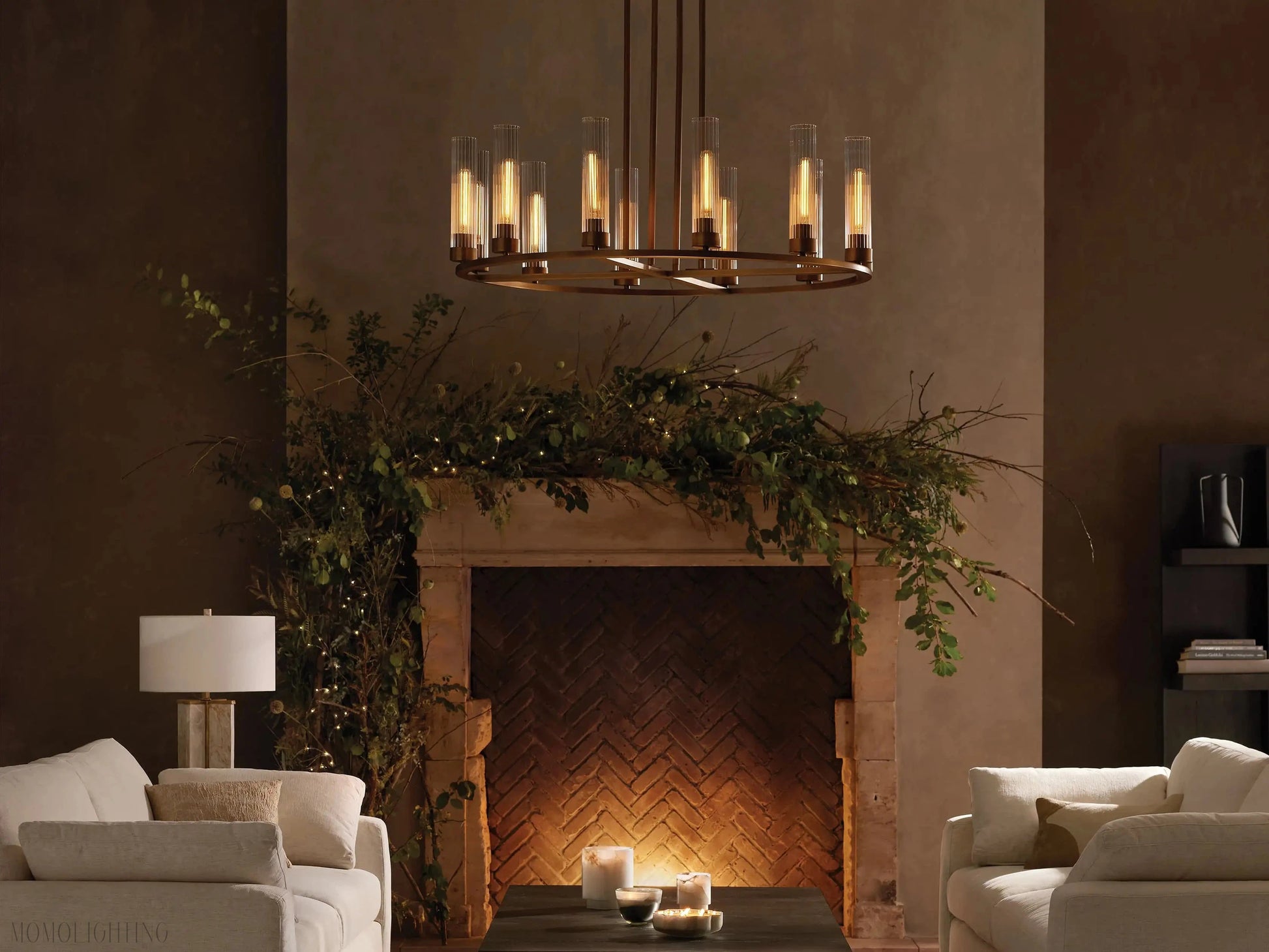 Pastis Round Chandelier 30"W 40"W-Momo Lighting