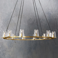 Pauillac Clear Glass Round Chandelier 36