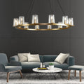 Pauillac Clear Glass Round Chandelier 36