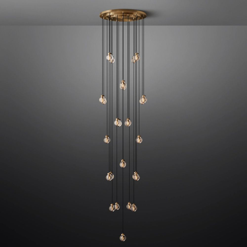 Pearl Round Chandelier 38"-Momo Lighting