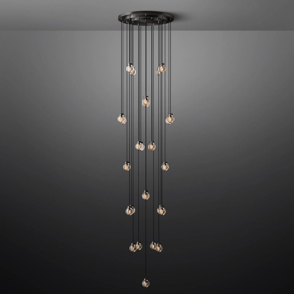 Pearl Round Chandelier 38"-Momo Lighting