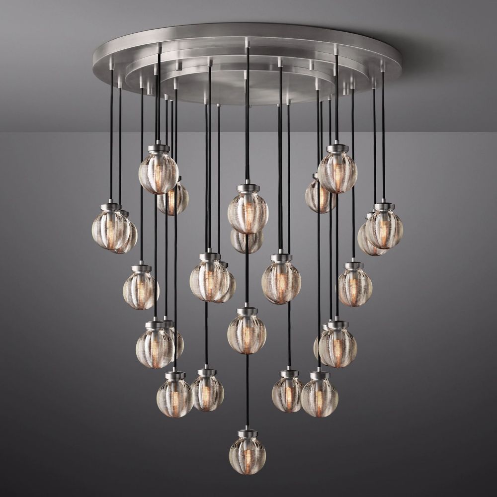 Pearl Round Chandelier 38"-Momo Lighting