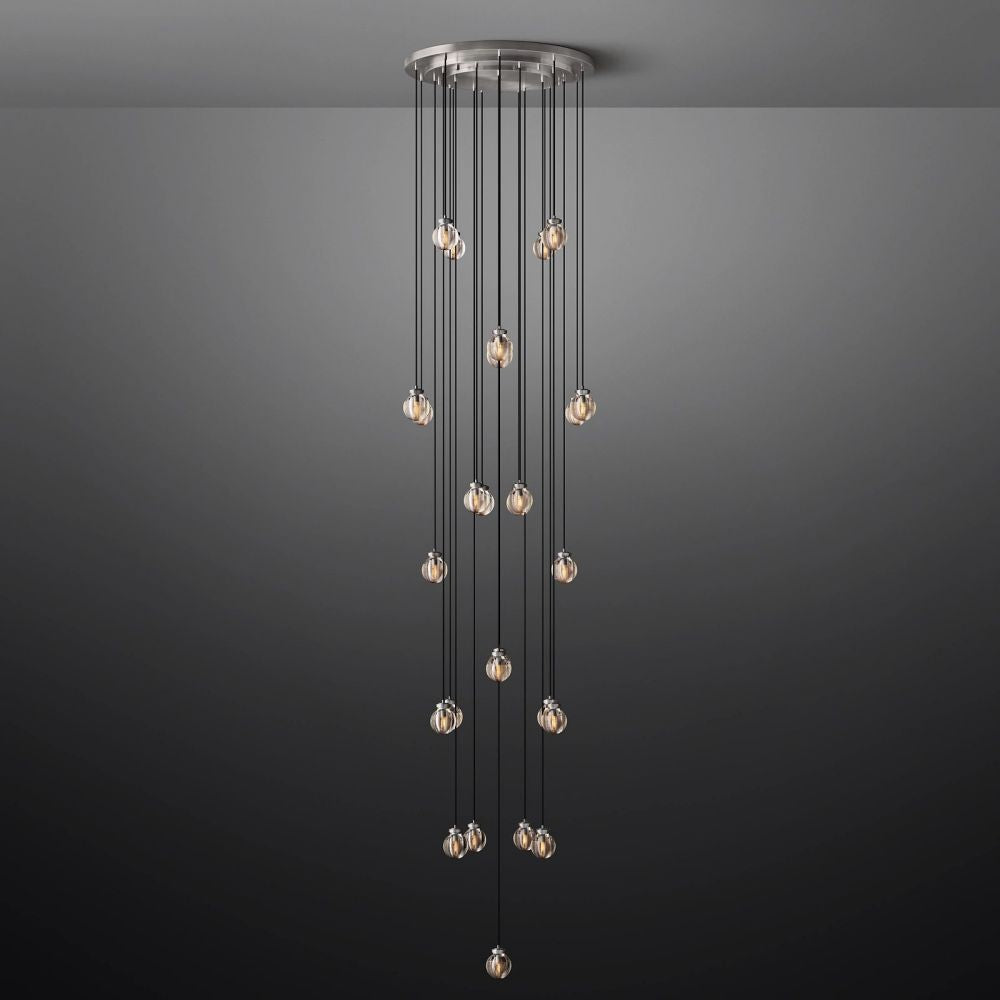 Pearl Round Chandelier 38"-Momo Lighting