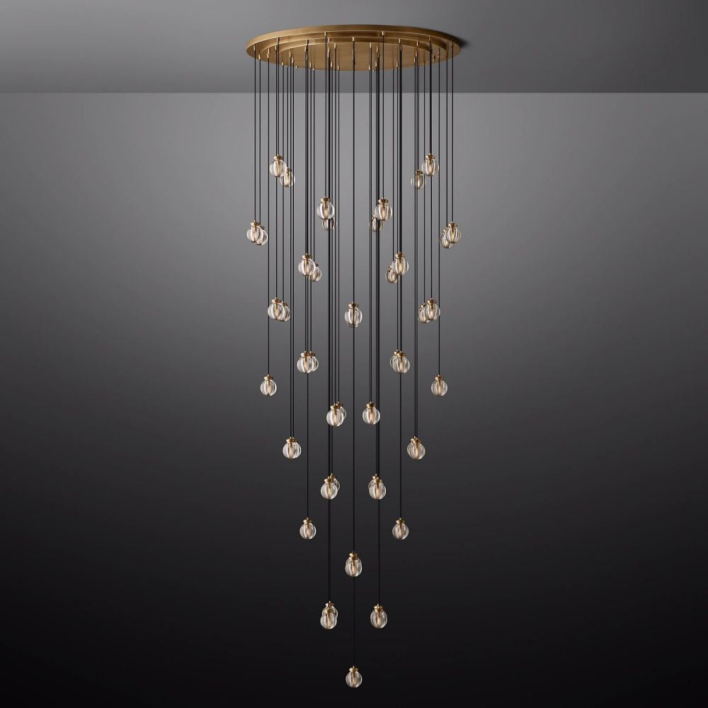 Pearl Round Chandelier 60"-Momo Lighting