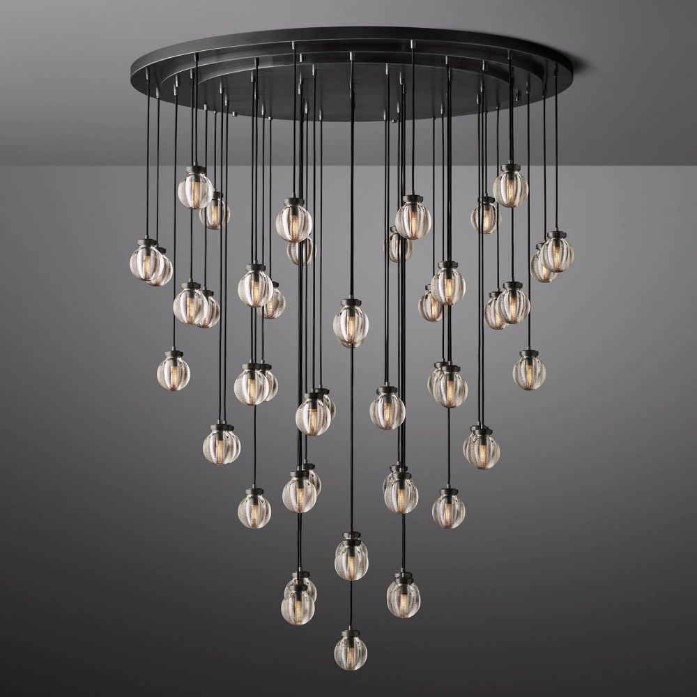 Pearl Round Chandelier 60"-Momo Lighting