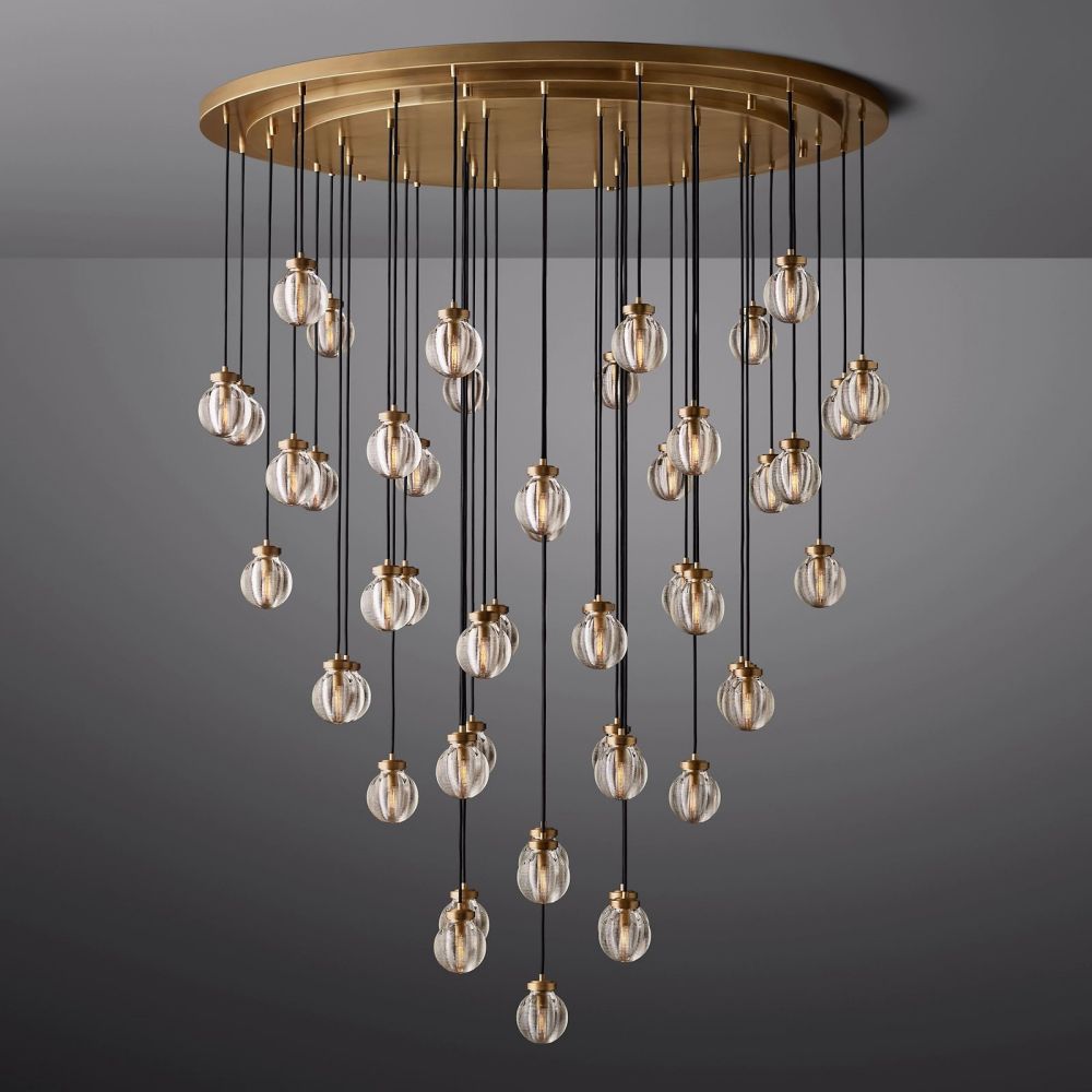 Pearl Round Chandelier 60"-Momo Lighting
