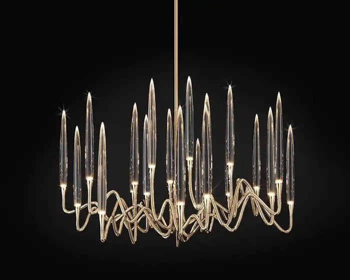 Pezzo Round Chandelier 23"W 33"W 47"W 55"W-Momo Lighting
