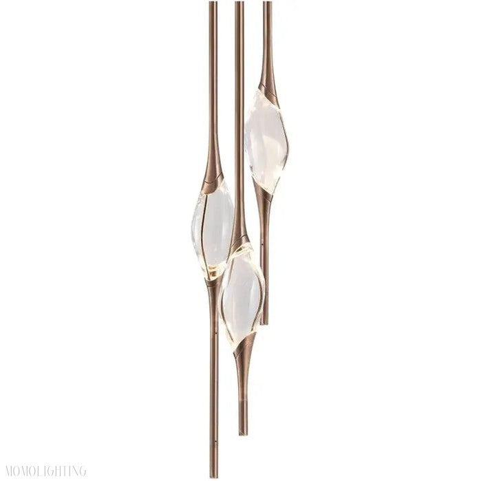 Pezzo Round Cluster 3 Crystal Chandelier 8"D-Momo Lighting