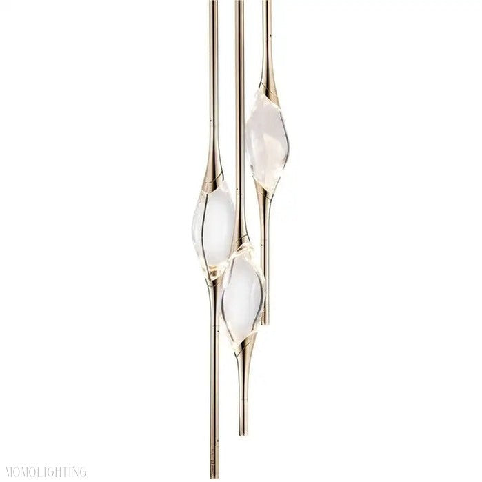 Pezzo Round Cluster 3 Crystal Chandelier 8"D-Momo Lighting