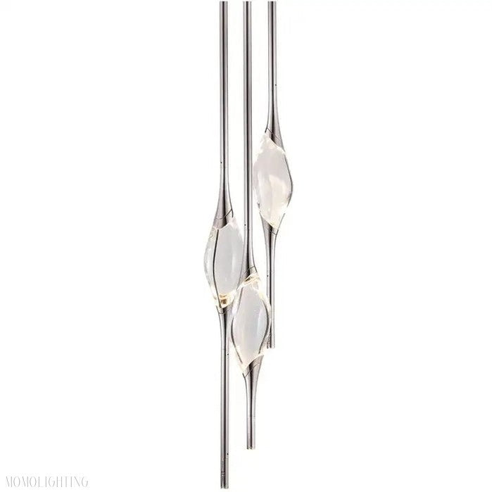 Pezzo Round Cluster 3 Crystal Chandelier 8"D-Momo Lighting