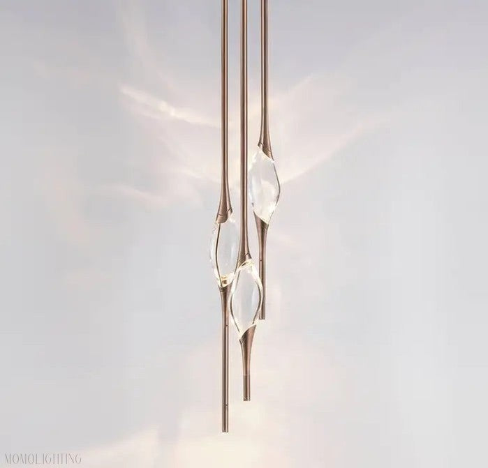 Pezzo Round Cluster 3 Crystal Chandelier 8"D-Momo Lighting