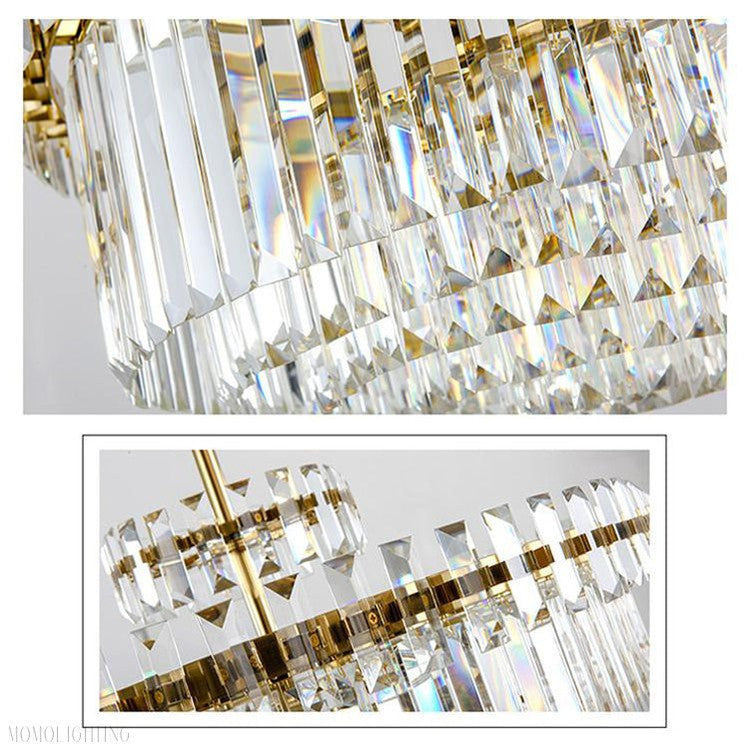 Phyllaris Crystal Chandelier-Momo Lighting