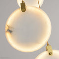 Queenie marble disc Long Round chandelier For Loft-Momo Lighting