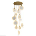 Queenie marble disc Long Round chandelier For Loft-Momo Lighting