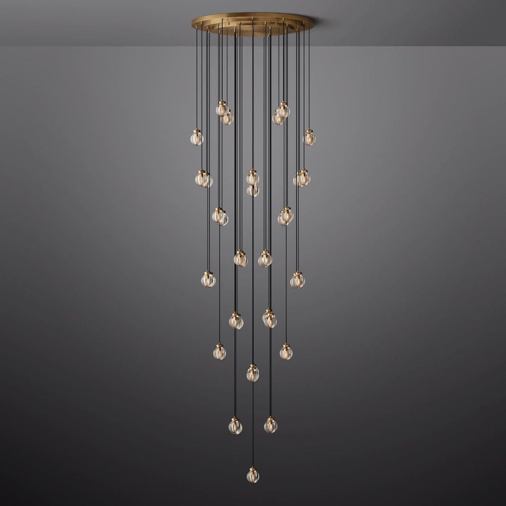 Pearl Round Chandelier 48"